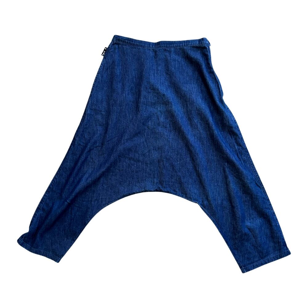 Agnes B. Paris Denim Drop Crotch Jorts Size 38